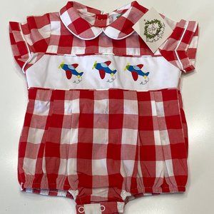 NWT Boys Smocked Bubble 3 Months